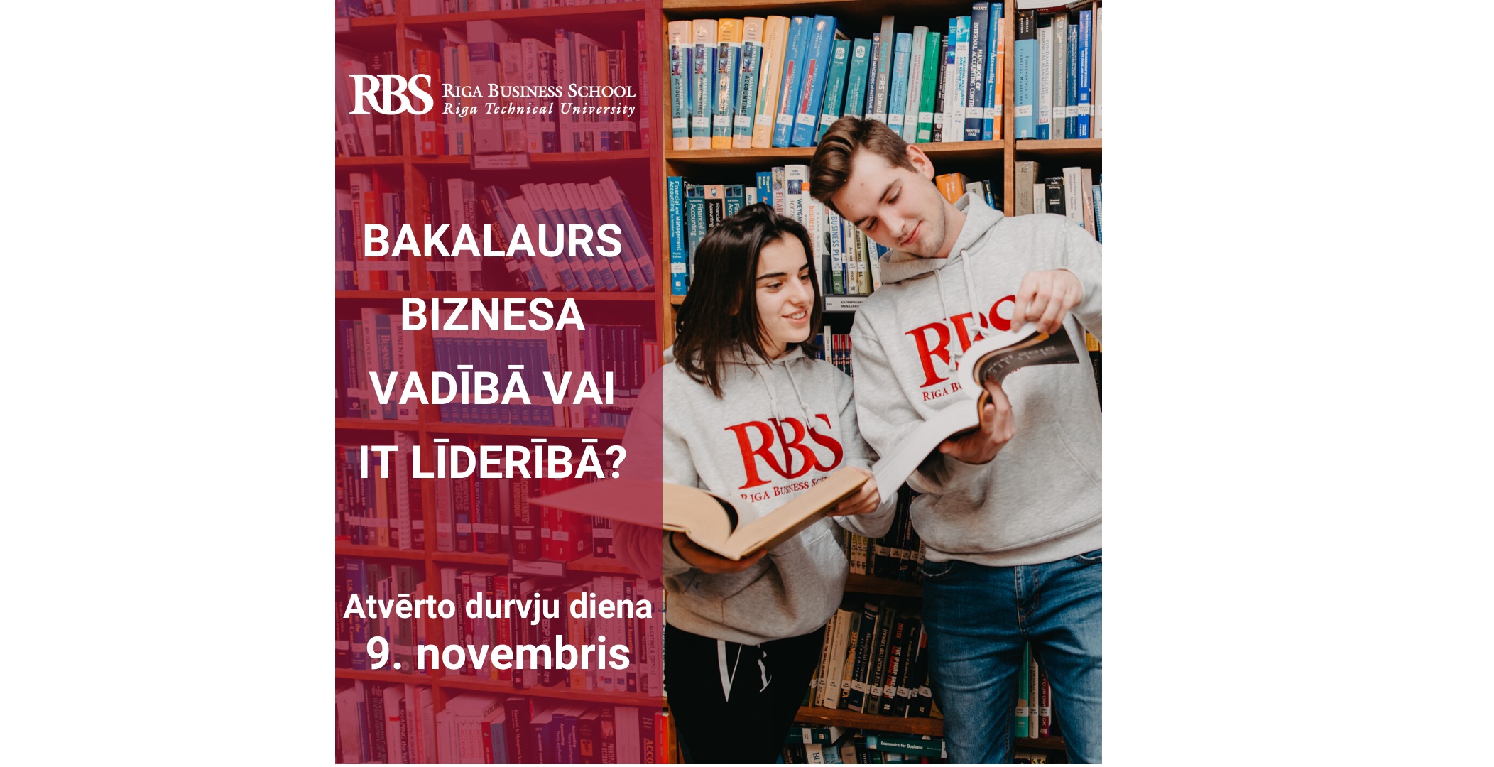 Bakalaurs biznesa vadībā vai IT līderībā? RBS Atvērto durvju diena 9. novembrī