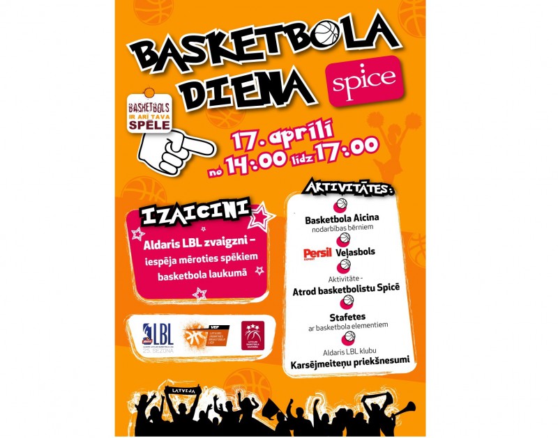 Basketbola diena „Spicē”, svētdien, 17.aprīlī