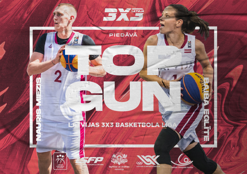 3x3 basketbols: jūlijā startēs “TOP GUN”