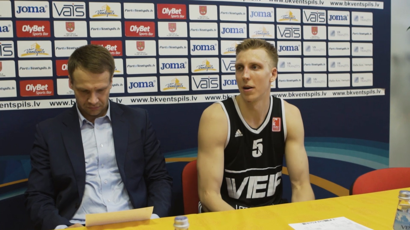 Video: Preses konference pēc pirmās OlyBet LBL finālspēles starp BK''Ventspils'' un ''VEF Rīga'' komandām