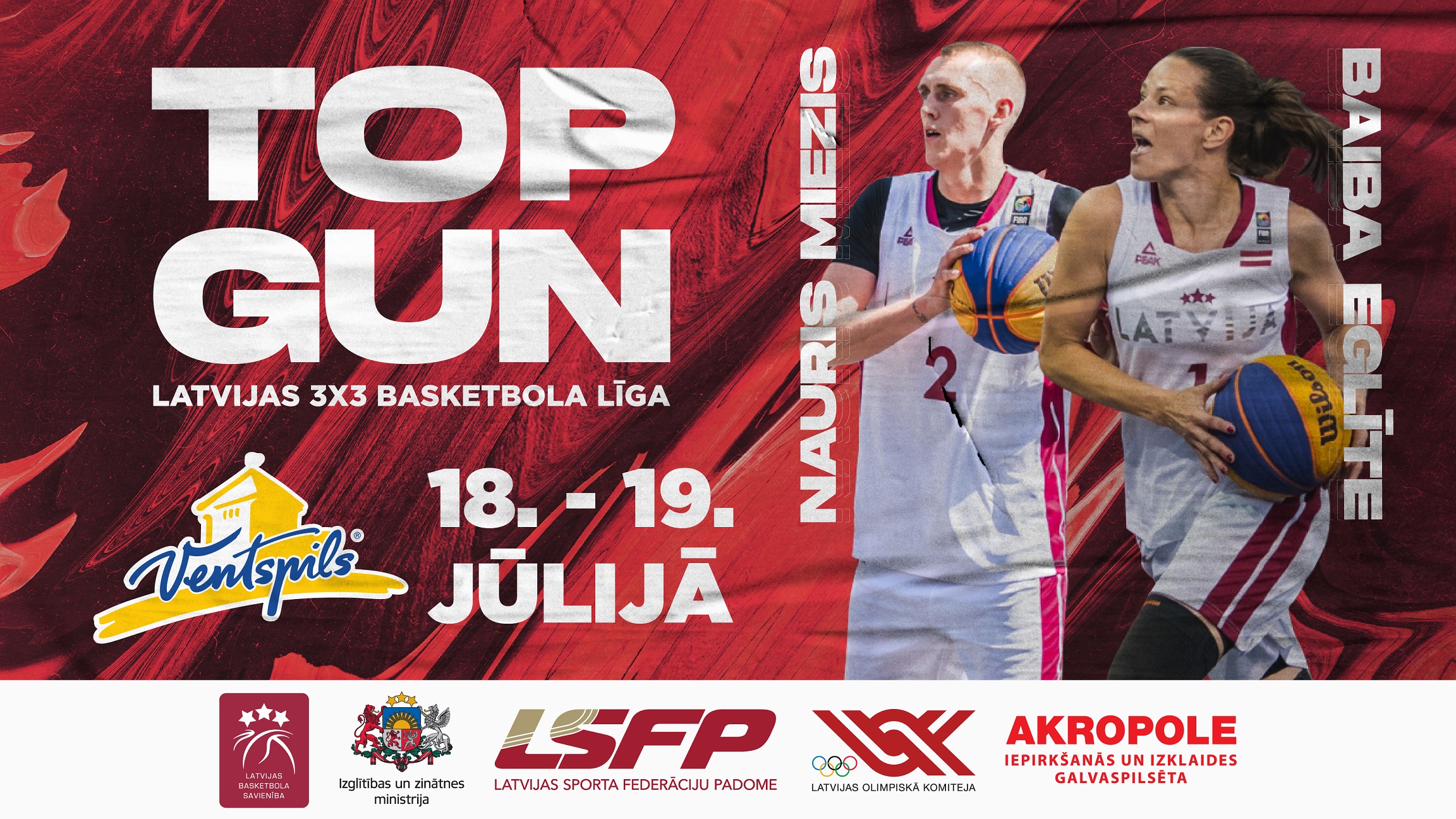 3x3 basketbols: Ventspilī sestdien atklāj Latvijas profesionālās līgas “TOP GUN” sezonu