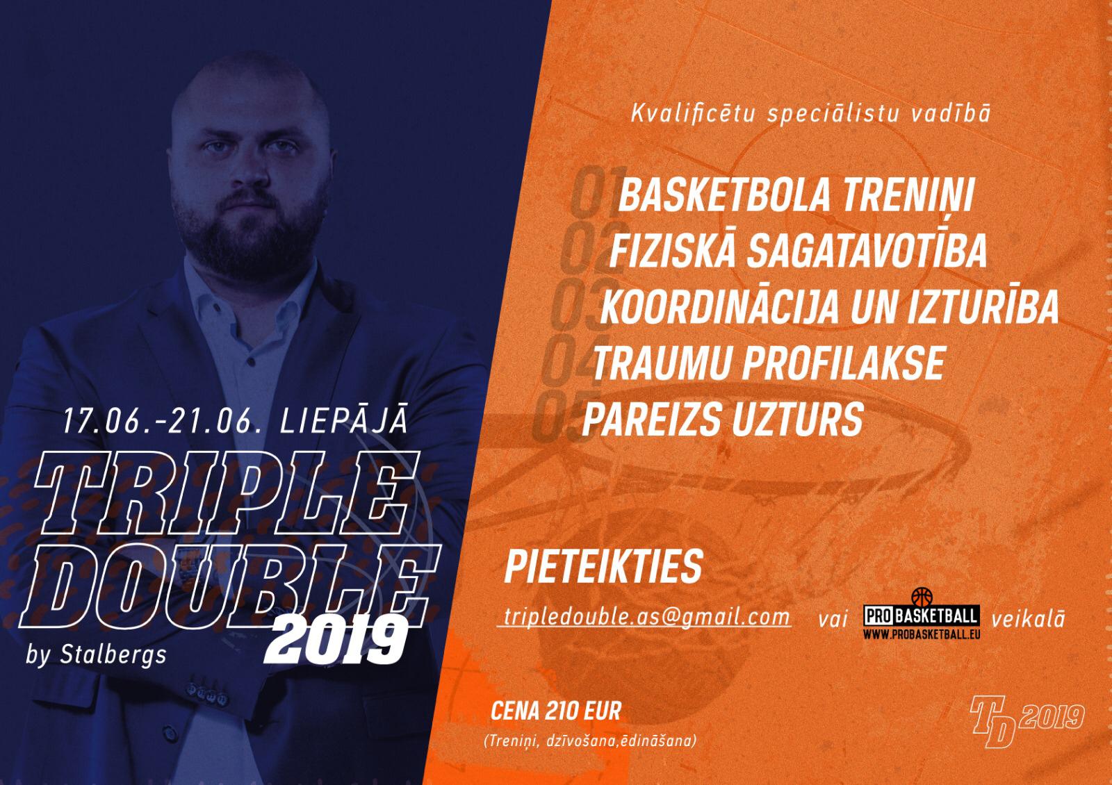 Triple double nometne jūnijā Liepājā