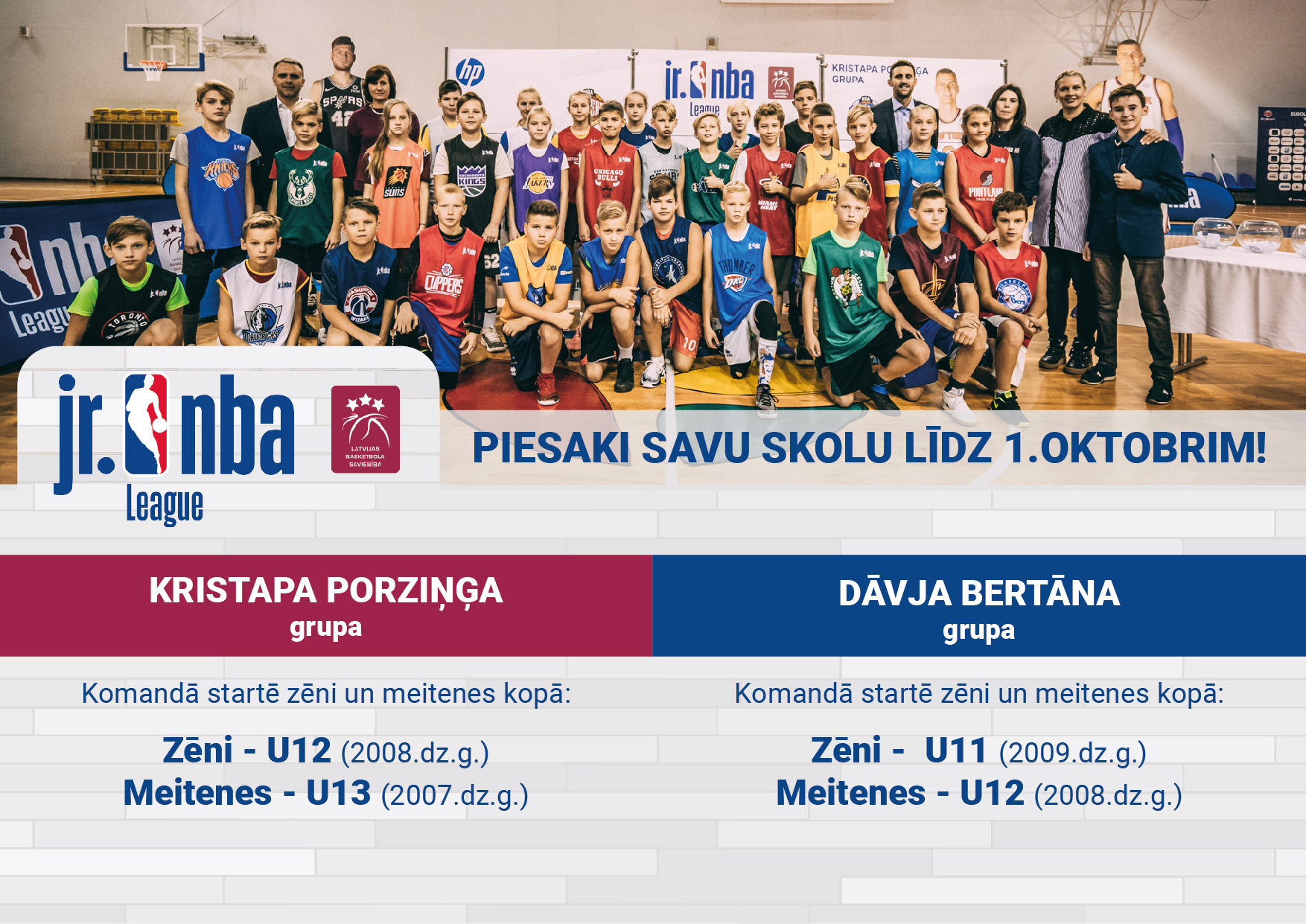 NBA Junioru līgas 4. sezona skolu komandām: piesakies!