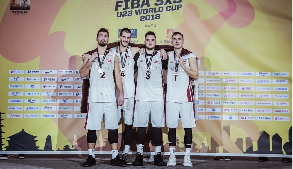 3x3: Latvijas izlasei otrā vieta pirmajā U23 Pasaules kausa izcīņā