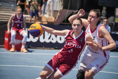 3x3: Nāciju līgas 3. posmā vīri otrie, sieviete - trešās