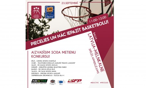 LJBL iesaistās Eiropas sporta nedēļā: metam sodiņus!