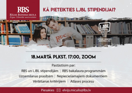 18. martā RBS tiešsaistes seminārs potenciālajiem studentiem