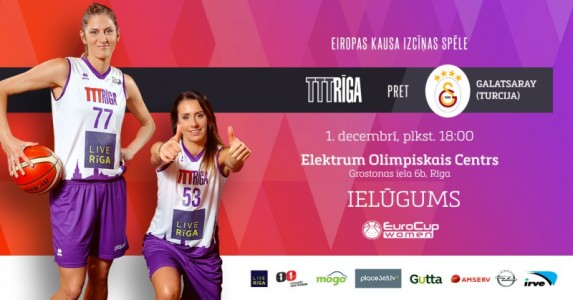 Video: “TTT Rīga” 1. decembrī Eiropas kausa spēle pret Kristīnes Vītolas pārstāvēto “Galatasaray”