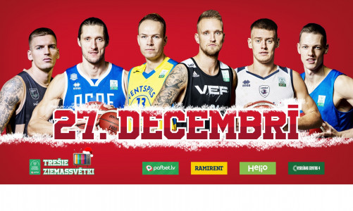 Trešie ziemassvētki 27. decembrī: trīs sērijas interesanta basketbola ar aizraujošām starpspēlēm