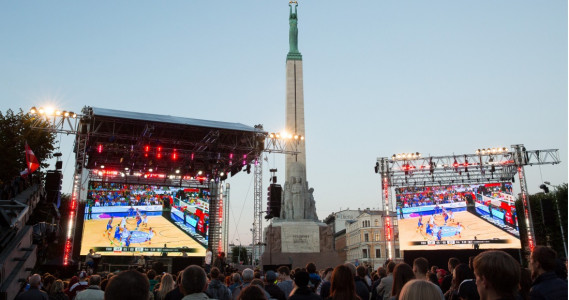 Latvijai pieci konkurenti cīņā par tiesībām rīkot EuroBasket2025, lēmums būs 2022. gada pavasarī