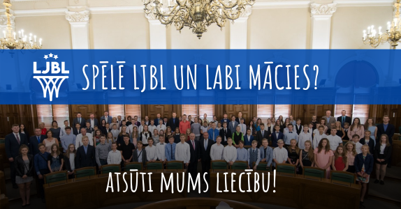 Spēlē LJBL un labi mācies? Atsūti savu liecību!