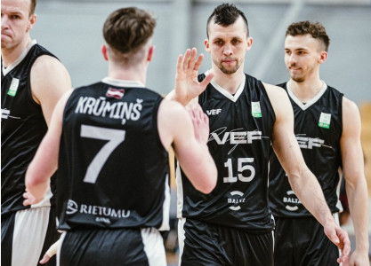 Pafbet LBL pusfināli: “VEF Rīga” iekļūst finālā, pirmdien “Ventspils” – “Ogre”