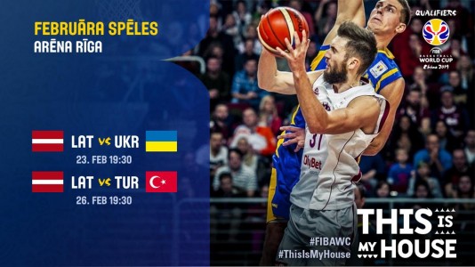 Biļetes uz FIBA WC'2019 kvalifikācijas spēlēm ar Ukrainu un Turciju