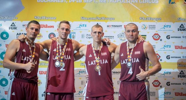 Lartvijas sudraba komanda 3x3 Eiropas kausa izcīņā Bukarestē