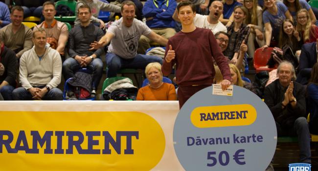 Uzvarētājs Helmuts Bondars - Dāvanu karte 50EUR vērtībā no ''Ramirent''